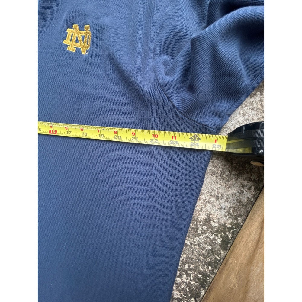 Vineyard Vines Notre Dame 1/4 Zip Pullover XL Navy Utility Preppy Heritage Irish - Picture 6 of 7